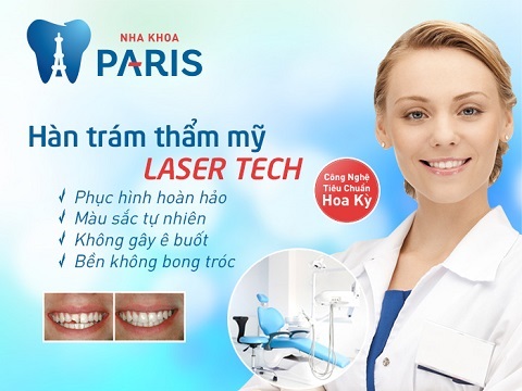 Hàn trám răng bị sâu với công nghệ Laser Tech 4.0 cho hiệu quả thẩm mỹ cao